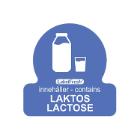 ROULEAU LABELFRESH - ALLERGENES LAKTOS/LACTOSE - 30X30MM (6X500 ETIQUETTES) photo du produit