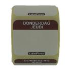 ROULEAU LABELFRESH - EASY - 30X25MM - DONDERDAG/JEUDI (6X1000 ETIQUETTES) photo du produit