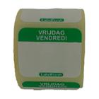 ROULEAU LABELFRESH - EASY - 30X25MM - VRIJDAG/VENDREDI (6X1000 ETIQUETTES) photo du produit