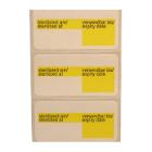 ETIQUETTE DOUBLE ADHESIF FAMOS CONTACT JAUNE (12X750) photo du produit
