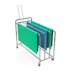 CHARIOT PORTE-FEUILLES AVEC 4 SUPPORTS 1225X600X900MM (1) photo du produit