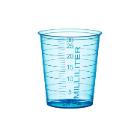 MEDICATIEPOTJES - 30CC - SMAL/HOOG - GEGRADUEERD - BLAUW (60X80) artikelfoto