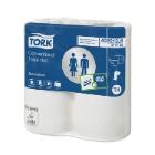 PAPIER TOILETTE TORK TRADITIONNEL ADVANCED 2PLIS 9.4X12CM 400CPS T4 (7X6) photo du produit