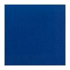 SERVIETTE DUNI PAP. BLEU FONCE 40X40CM 3PLIS 1/4 (8X125) photo du produit