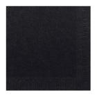 SERVIETTE DUNI PAP. NOIR 33X33CM 2PLIS 1/4 (16X125) photo du produit