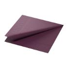 SERVIETTE DUNI PAP. PRUNE 33X33CM 3PLIS 1/4 (4X250) photo du produit