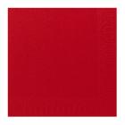 SERVIETTE DUNI PAP. ROUGE 24X24CM 3PLIS 1/4 (8X250) photo du produit