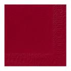 SERVIETTE DUNI PAP. BORDEAUX 24X24CM 3PLIS 1/4 (8X250) photo du produit