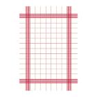 SERVET DUNISOFT TOWEL NAPKIN WIT/ROOD 38X54CM (4X50) artikelfoto