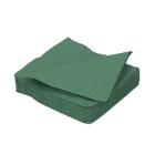 SERVIETTE DUNI PAP. VERT FONCE 33X33CM 2PL. 1/4 (16X125) photo du produit