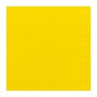 SERVIETTE DUNI PAP. JAUNE 40X40CM 3PLIS 1/4 (8X125) photo du produit