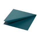 SERVIETTE DUNI PAP. OCEAN TEAL 24X24CM 3PLIS 1/4 (8X250) photo du produit