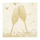 SERVIETTE DUNI PAP. CELEBRATE CREAM 24X24CM 3PLIS 1/4 (20X50) photo du produit
