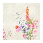 SERVIETTE DUNISOFT FLORET 40X40CM 1/4 (6X60). photo du produit
