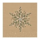 SERVIETTE DUNI PAP. NATURAL CHARM 33X33CM 3 PLIS ¼ (10X50) photo du produit