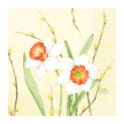SERVIETTE DUNI PAP. DAFFODIL JOY 24X24CM 3PLIS 1/4 (20X50) photo du produit