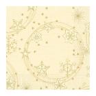 SERVIETTE DUNI PAP. STAR SHINE CREAM 40X40CM 3PLIS ¼ (4X250) photo du produit