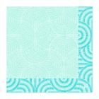 SERVIETTE DUNI PAP. BREEZE MINT BLUE 40X40CM 3LGS 1/4 (4X250) photo du produit