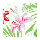 SERVIETTE DUNI PAP. TROPICAL LILY 24X24CM 3PLIS 1/4 (20X50) photo du produit