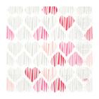SERVIETTE DUNI PAP. AMOUR 33X33CM 3 PLIS 1/4 (10X50) photo du produit