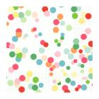 SERVIETTE DUNI PAP. HAPPY BUBBLES 33X33CM 3 PLIS 1/4 (10X50) photo du produit