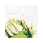 SERVIETTE DUNI PAP. WHITE ASPARAGUS 3X33CM 3 PLIS 1/4 (10X50) photo du produit