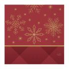 SERVIETTE DUNI PAP. RHOMBUS BORDEAUX 33X33CM 3 PLIS ¼ (10X50) photo du produit
