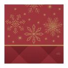 SERVIETTE DUNI PAP. RHOMBUS BORDEAUX 33X33CM ¼ 3PLIS (4X250) photo du produit