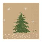 SERVIETTE DUNI PAP. HUMBLE TREES 24X24CM 3PLIS 1/4 (20X50) photo du produit