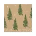 SERVIETTE DUNI PAP. HUMBLE TREES 33X33CM 3 PLIS 1/4 (10X50) photo du produit