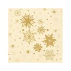 SERVIETTE DUNI PAP. STARGAZING CREAM 33X33CM 3PLIS 1/4 (4X250) photo du produit