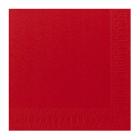 SERVIETTE DUNI PAP. ROUGE 33X33CM 3PLIS 1/4 (8X125) photo du produit