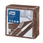SERVET TORK PAP. DINNER NAPKIN BRUIN 39X39CM 2LGS 1/4 (12X150) artikelfoto