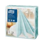 SERVIETTE TORK LINSTYLE PREMIUM DINNER NAPKIN BLUE AQUA 39X39CM 1/4 (12X50) photo du produit
