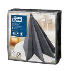 SERVIETTE TORK LINSTYLE PREMIUM DINNER NAPKIN ANTHRACITE 39X39CM 1/4 (12X50) photo du produit