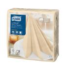 SERVIETTE TORK LINSTYLE PREMIUM DINNER NAPKIN VANILLE 39X39CM 1/4 (12X50) photo du produit