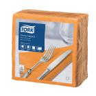 SERVIETTE TORK PAP. DINNER NAPKIN ORANGE 39X39CM 2PLIS 1/4 (12X150) photo du produit
