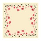 NAPPERON DUNISILK+ POPPY CHARM 84X84CM (5X20) photo du produit