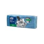 CHIFFON D'ESSUYAGE TORK INDUSTRIAL LOW-LINT BLEU CLOTH 1PLIE 32.4X39CM W4 (5X80) photo du produit
