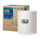 ROULEAU D'ESSUYAGE TORK CLEANING CLOTH BLANC 1PLI 43CMX380M 1000CPS W1/W2/W3 (1) photo du produit