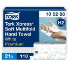 ESSUIE-MAINS PREMIUM TORK XPRESS SOFT MULTIFOLD 4P 2PLIS 21X34CM H2 (21X110) photo du produit