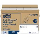 ESSUIE-MAINS TORK XPRESS UNIVERSAL MULTIFOLD 2PLIS BLANC 21.3X23.4CM H2 (20X237) photo du produit