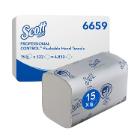 ESSUIE-MAIN FLUSHABLE SCOTT INTERFOLDED PETIT BLANC 1PLI 21X21.5 (15X322) photo du produit
