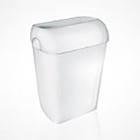 POUBELLE BINGO 42L BLANC AVEC COUVERCLE OUVERT 40X28X50CM (1) photo du produit