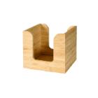 DISTRIBUTEUR BAMBOO NATUREL 11X11CM > SERVETTEN 20X20CM (1X4) photo du produit
