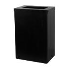 POUBELLE 50L SANTRAL CLASSIC MIDNIGHT COUVERCLE OUVERT INOX NOIR MAT(1) photo du produit