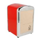 DISTRIBUTEUR MINI INOX ROUGE POUR MINI-SERVIETTE 17X17CM (1X12) photo du produit
