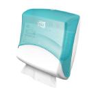 TORK DISTRIBUTEUR TOP-HOLDER WHIPER CLOTH FOLDED BLANC/BLEU W4 (1) photo du produit