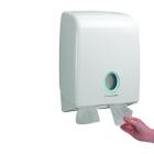 DISTRIBUTEUR PAPIER TOILETTE AQUARIUS FOLDED FORTE AUTONOMIE BLANC (1) GRATUIT photo du produit