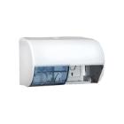 DISTRIBUTEUR PAPIER TOILETTE EVI BLANC 2 ROULEAUX 15X15X26CM (1) photo du produit